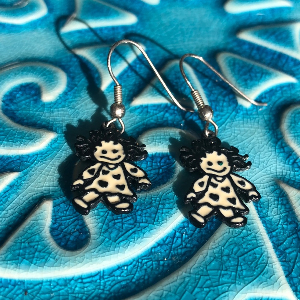 Fun Earrings With Silver Color Wires